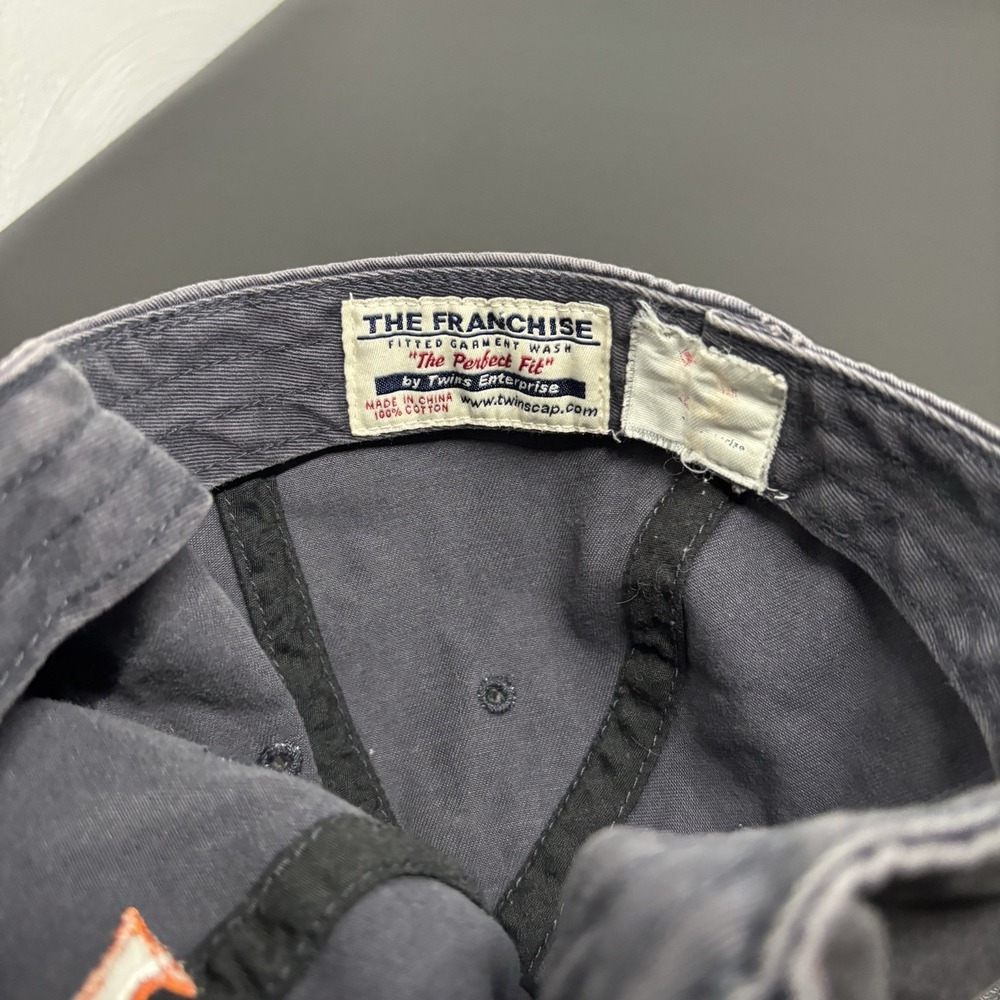University of Virginia Gray Baseball Cap Hat Unisex UVA Sz Small Blue Y2K Faded - Picture 7 of 7